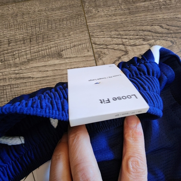 Nike Kids Blue Athletic Shorts - Picture 3 of 4